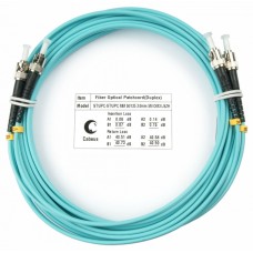 Шнур оптический duplex ST-ST 50/125 mm OM3 10м LSZH Cabeus FOP-50-ST-ST-10m