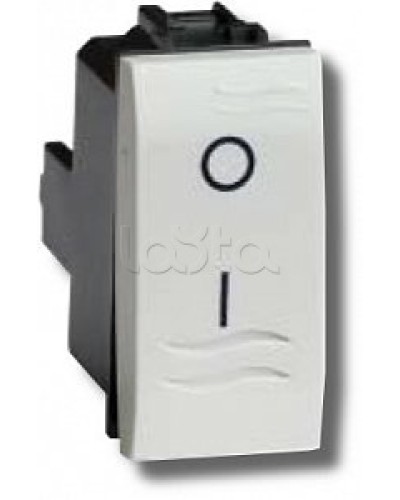 Выключатель двухполюсный белый 1 мод в Ноябрьске Аксессуары для стоек и шкафов Pintop.ru