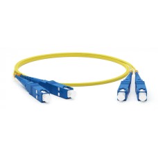 Патч-корд волоконно-оптический Hyperline FC-D2-9-SC/UR-ST/UR-H-1M-LSZH-YL