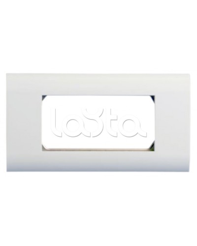 Панель лицевая 80x148, для 4х модулей 45x22.5 Hyperline FP-2M45-1-WH в Ноябрьске Аксессуары для кабель-канала Pintop.ru