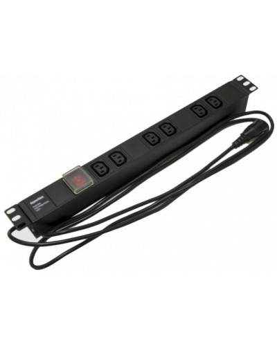 Блок розеток Hyperline SHE19-6IEC-S-2.5IEC в Ноябрьске Блоки розеток Pintop.ru