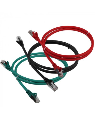 Патч-корд LSZH FTP кат.6, 10 м, черный LANMASTER LAN-PC45/S6-10-BK в Ноябрьске Патч-корды и пигтейлы Pintop.ru