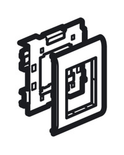 Суппорт Mosaic на 2 модуля 110 мм METRA Legrand (638086) в Ноябрьске Аксессуары для кабель-канала Pintop.ru