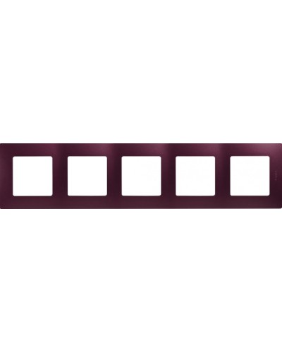 Рамка 5 постов Etika сливовый Legrand 672565 в Ноябрьске Аксессуары для кабель-канала Pintop.ru