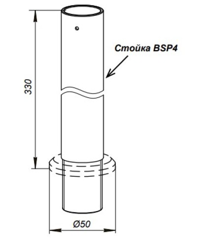 Стойка PERCo-BSP4 в Ноябрьске Дополнительное оборудование для СКУД Pintop.ru