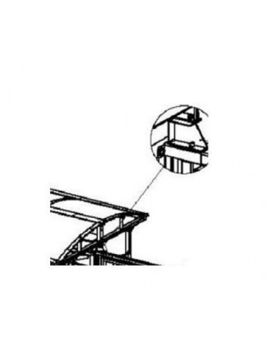 Кронштейн для стыковки турникета PERCo-RF01 0-09 в Ноябрьске Дополнительное оборудование для СКУД Pintop.ru
