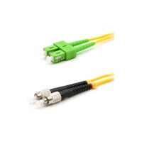 Патч-корд оптический переходной (SM), 9/125 (OS2), SC/APC-FC/UPC, (Duplex), PVC, 5м REXANT 50-2857-1