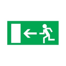 Эвакуационный знак "Направление к эвакуационному выходу налево"100*300 мм (5шт/упак) REXANT (56-0026)